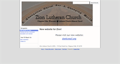 Desktop Screenshot of cfzionlutheran.com