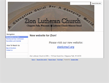 Tablet Screenshot of cfzionlutheran.com